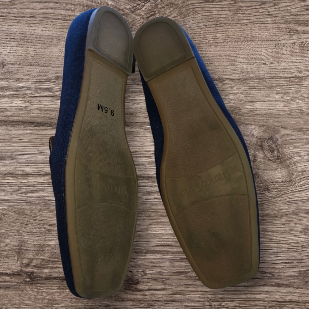 Franco Sarto Navy Loafers - Picture 5 of 9